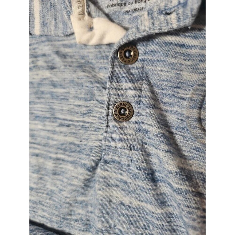 Calvin Klein Jeans Boys 3T Blue Marled Polo Shirt Short Sleeve Collared - Picture 5 of 8